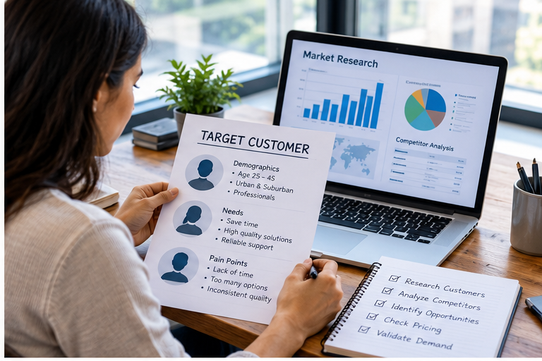 Market research and target customer analysis