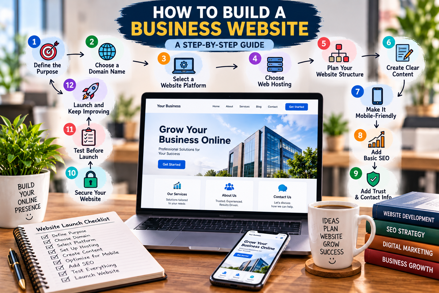 How to build a business website step by step