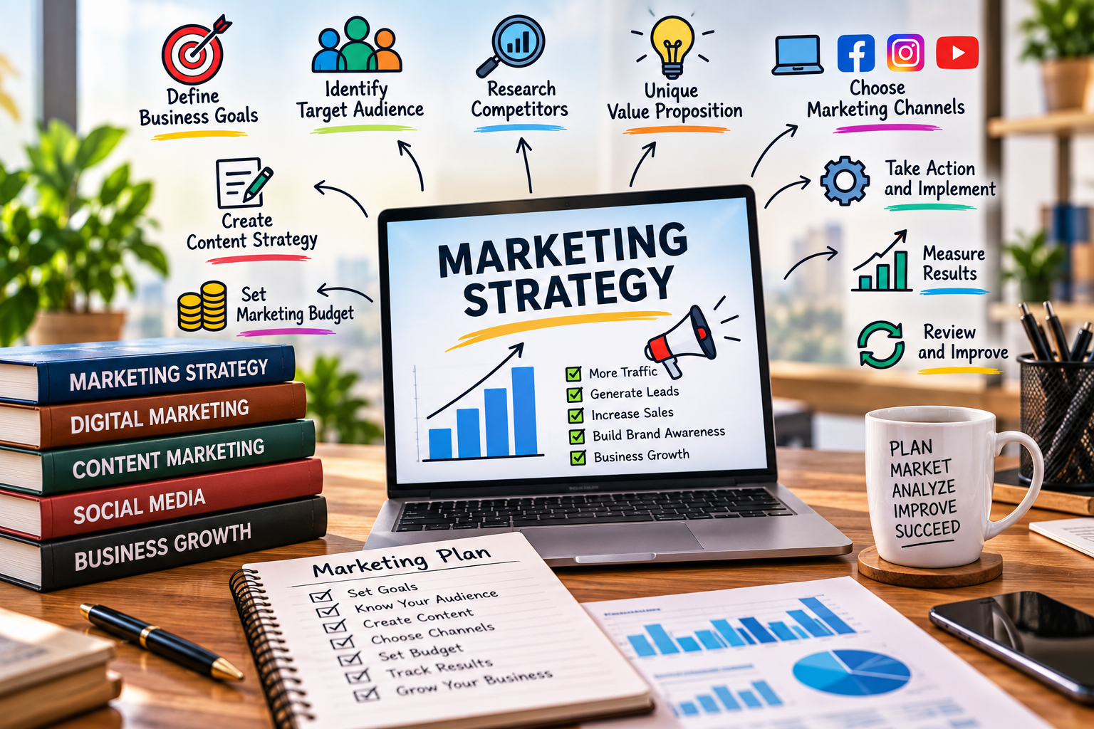 How to create a marketing strategy for a business
